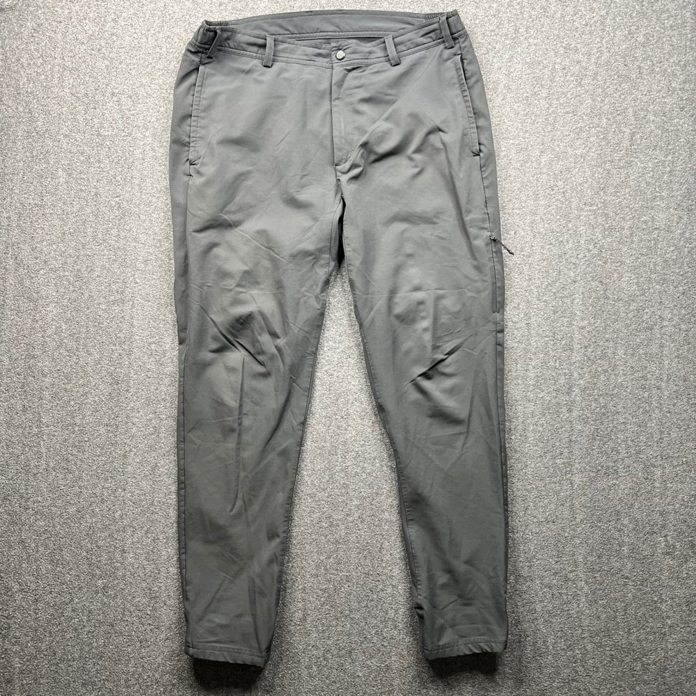 Mack Weldon Radius Jogger Pants Mens Large‎ Gray Tech Stretch Water Resistant